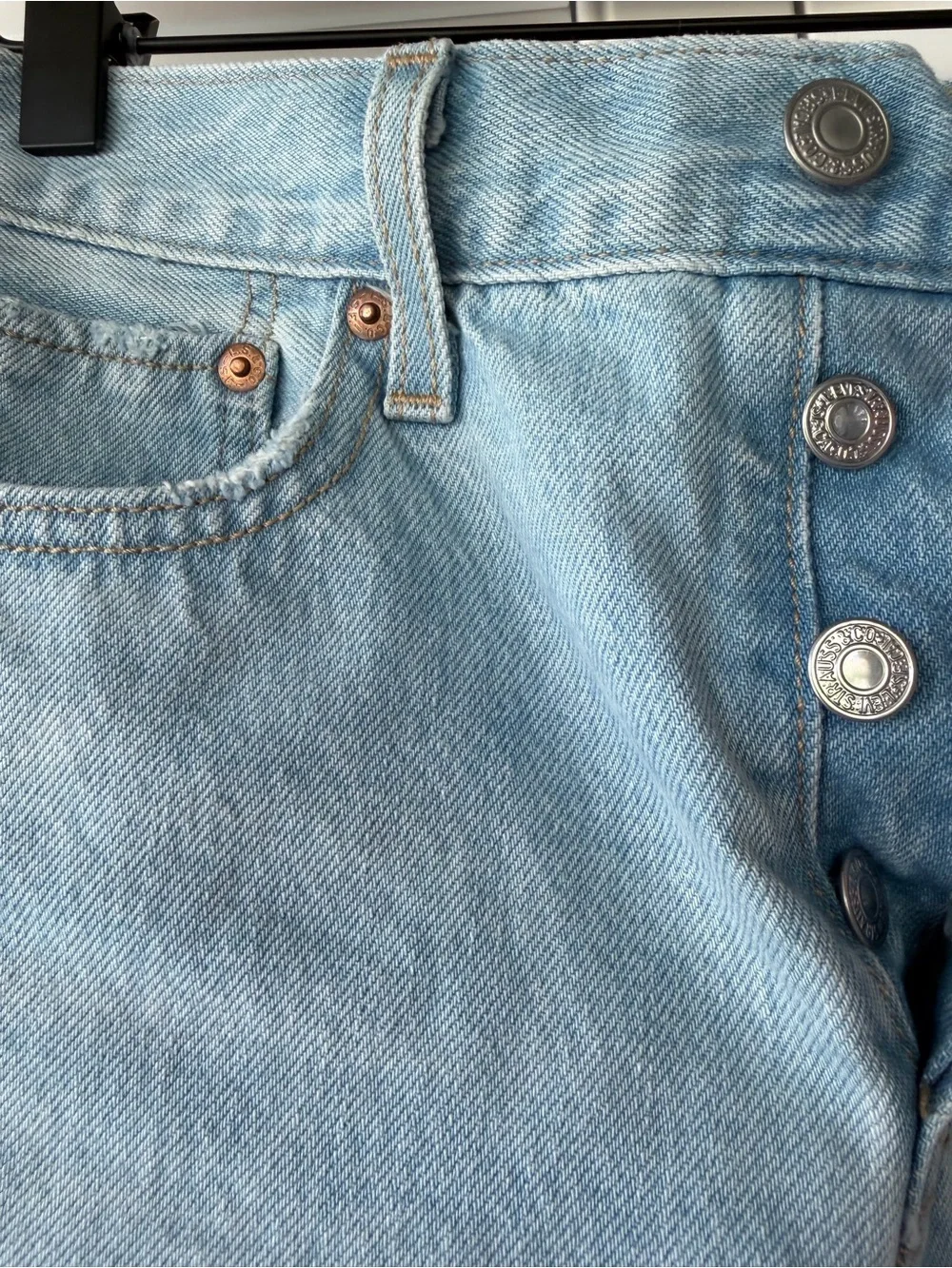 Levi's Light Blue Denim Jean Shorts